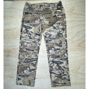 NEW Under Armour Hardwoods STR Pants Size Mens 40 x 32 1355314-999 Camo
